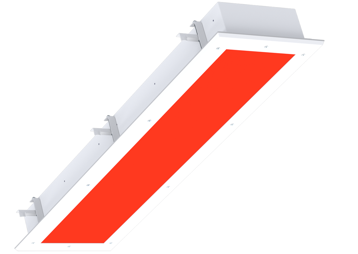 Main product image for Amico's Lights Cleanroom Series 1' x 4' Cleanroom Universal Red