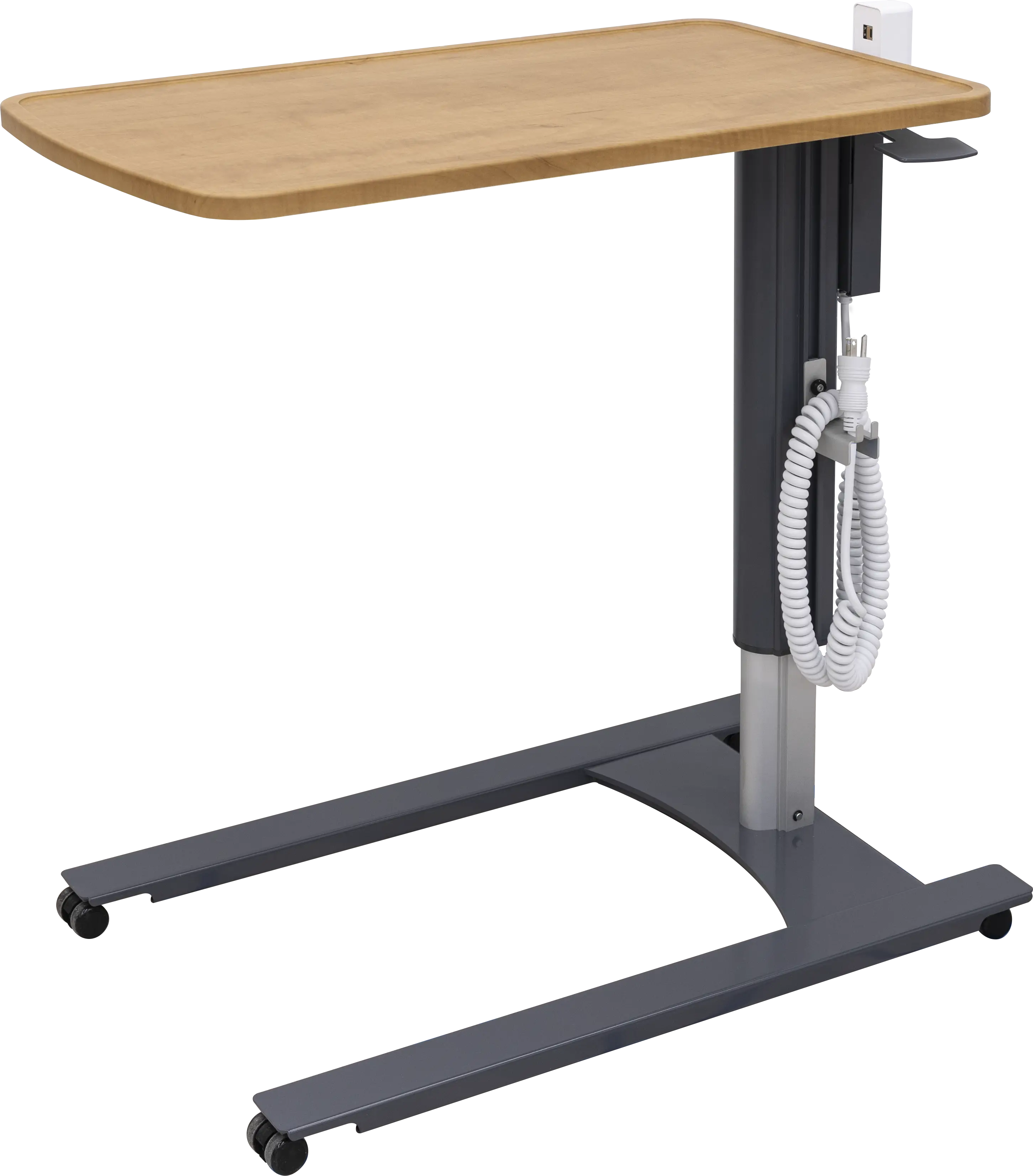 Amico Product: Overbed Table with Charging Station